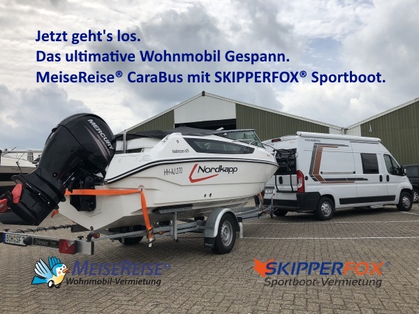 MeiseReise® Wohnmobil mit Sportboot